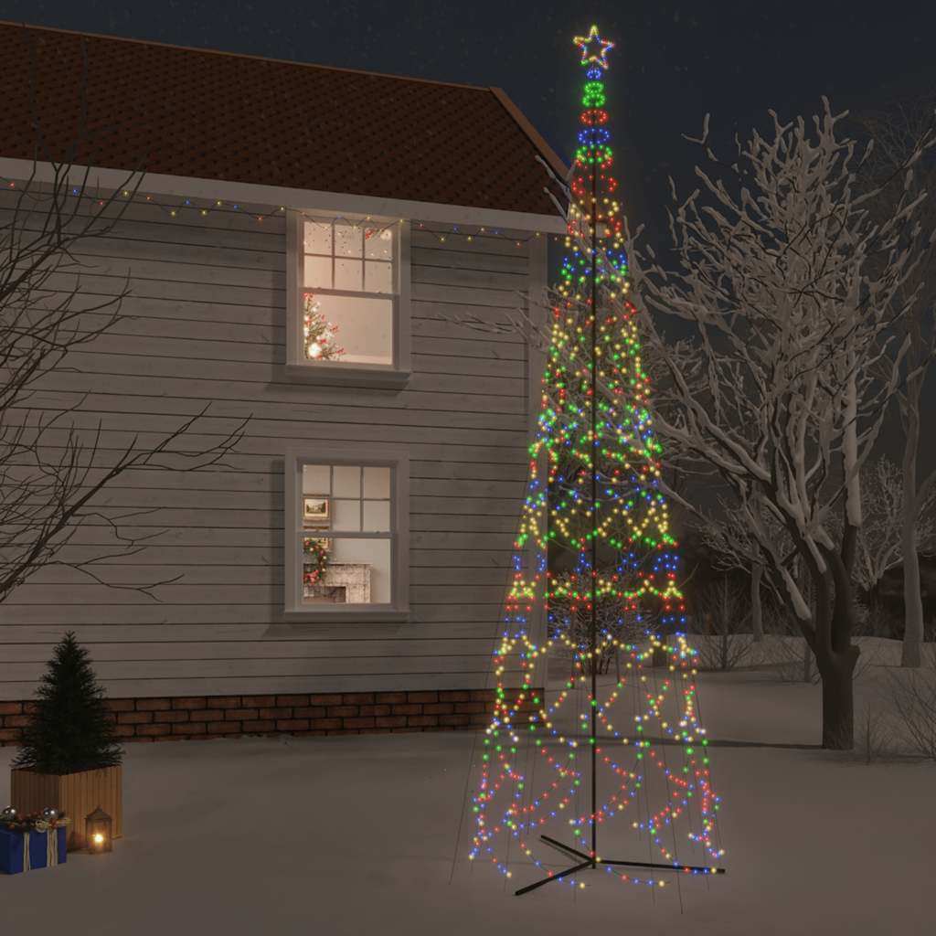Christmas Cone Tree Colourful 3000 LEDs 230x800 cm