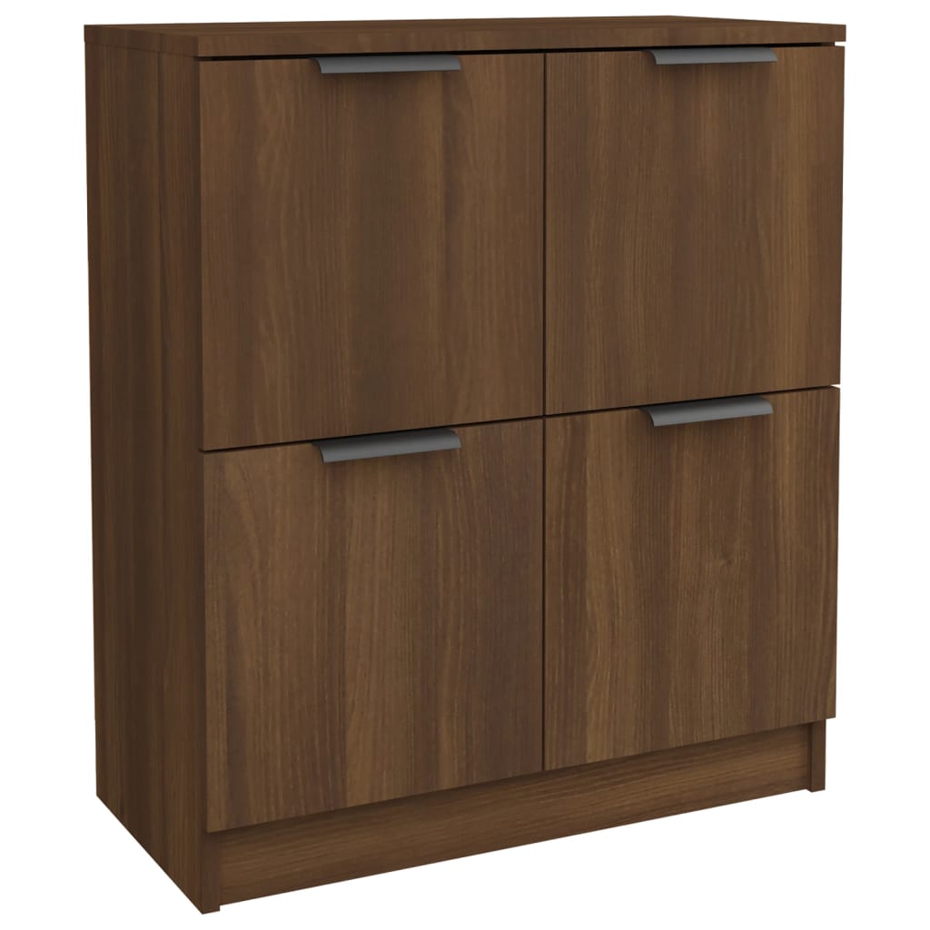 Sideboards 2 pcs Brown Oak 60x30x70 cm Engineered Wood