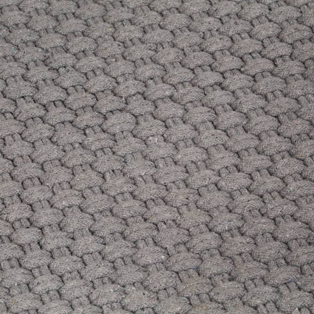 Rug Rectangular Grey 80x160 cm Cotton