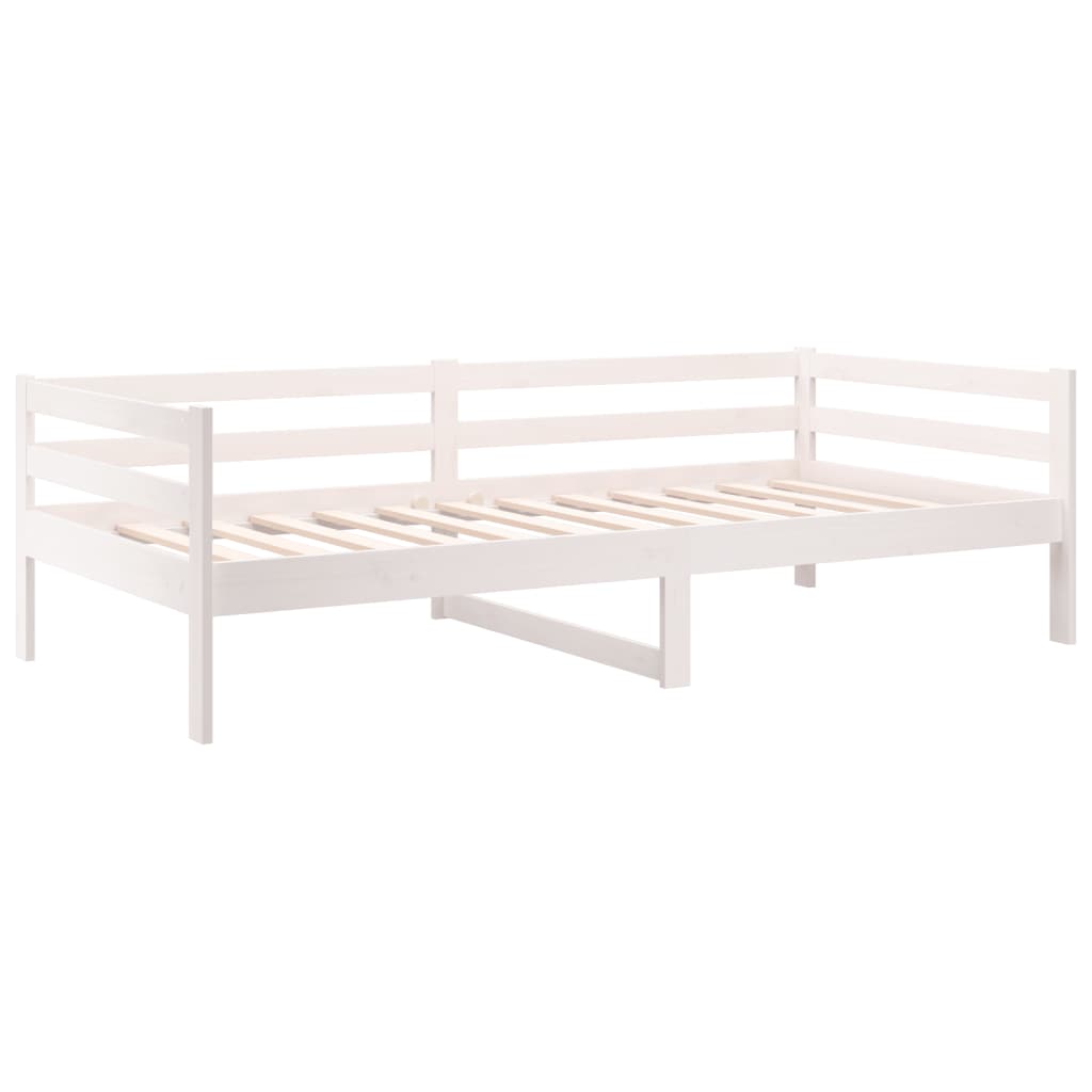 Day Bed without Mattress White 90x190 cm Solid Wood Pine