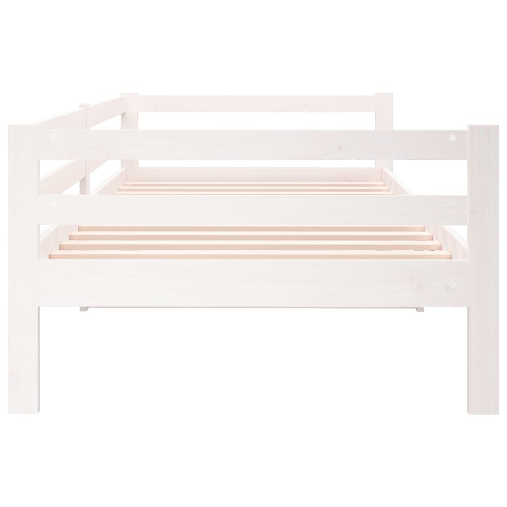 Day Bed without Mattress White 90x190 cm Solid Wood Pine