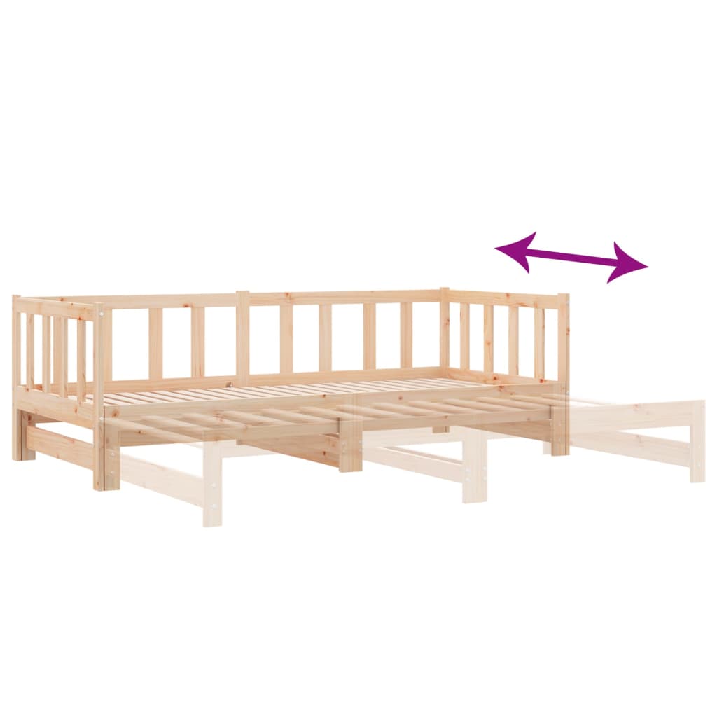 Pull-out Day Bed without Mattress 2x(90x190) cm