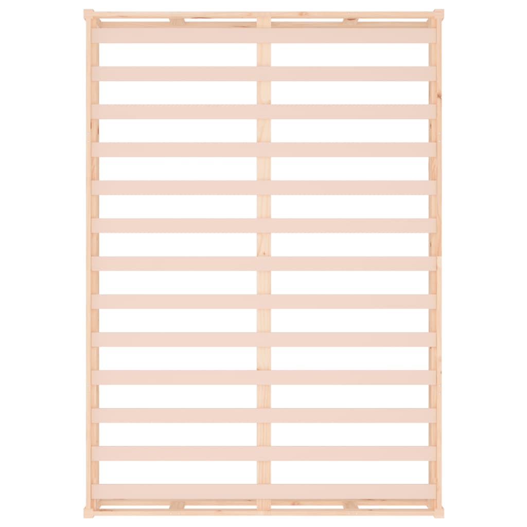 Bed Frame without Mattress 137x187 cm Double Solid Wood