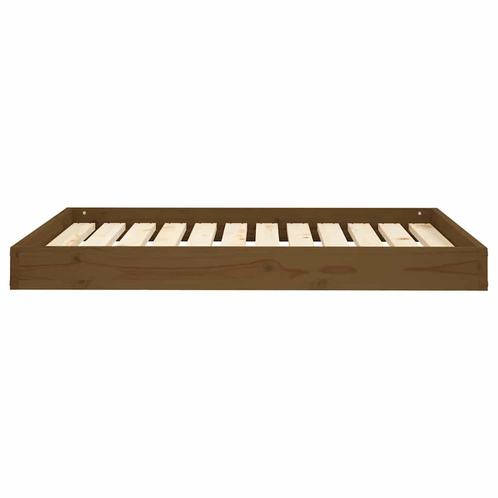 Dog Bed Honey Brown 101.5x74x9 cm Solid Wood Pine