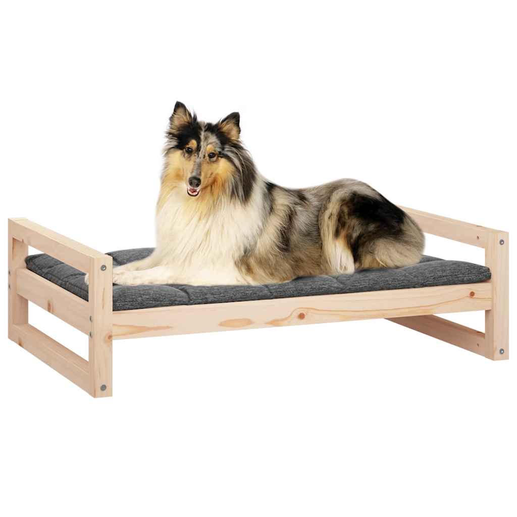 Dog Bed 95,5x65,5x28 cm Solid Pine Wood
