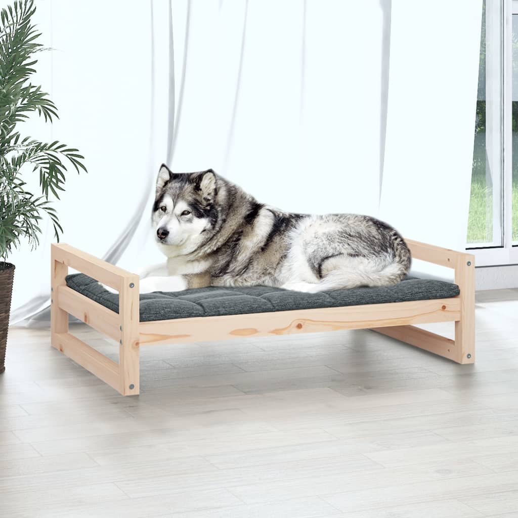 Dog Bed 105,5x75,5x28 cm Solid Pine Wood