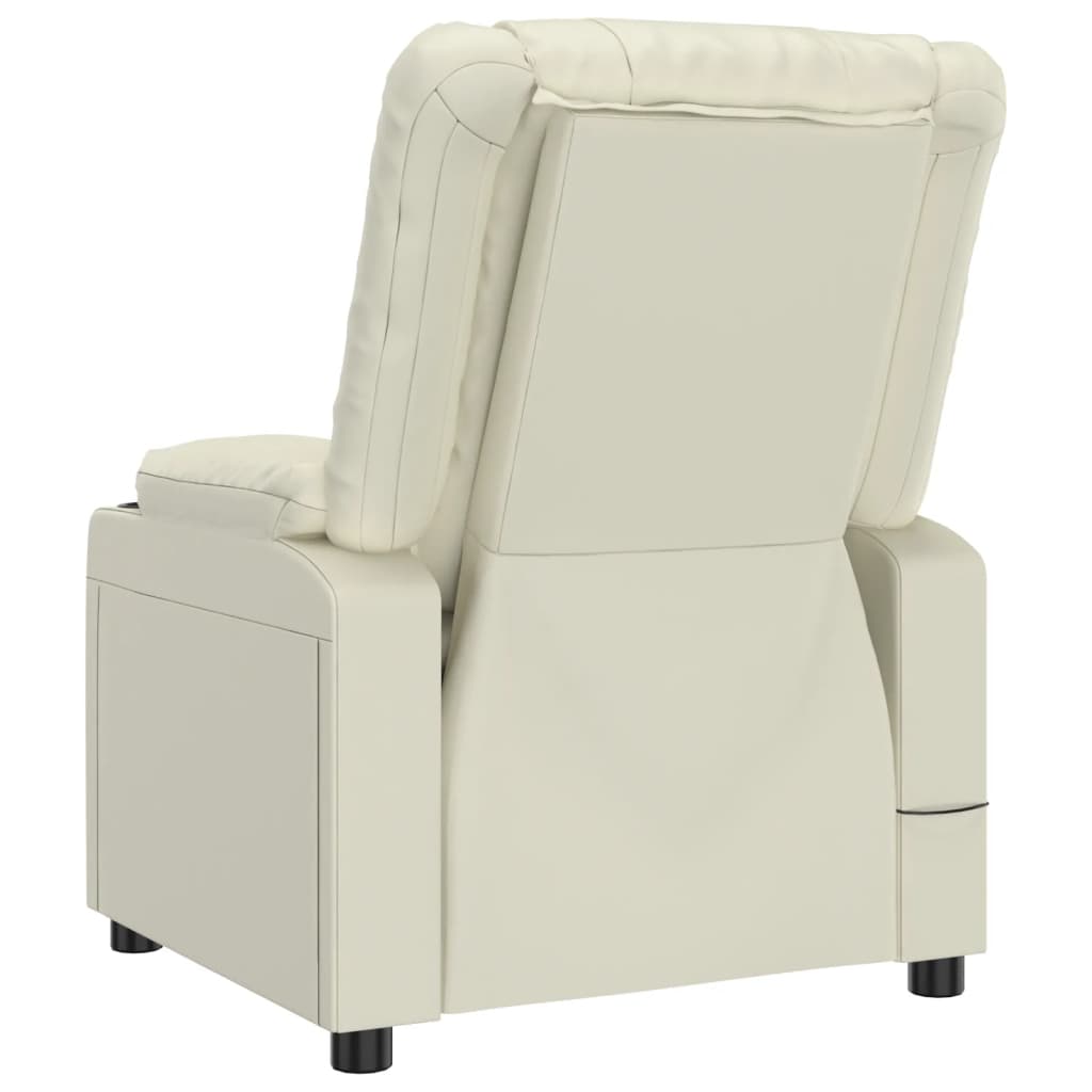 Massage Chair Cream Faux Leather