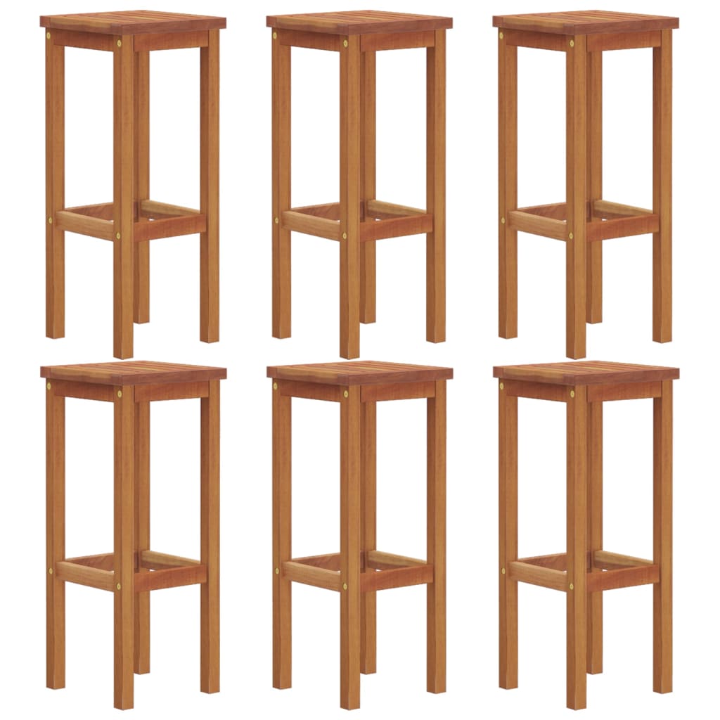7 Piece Garden Bar Set Solid Wood Acacia