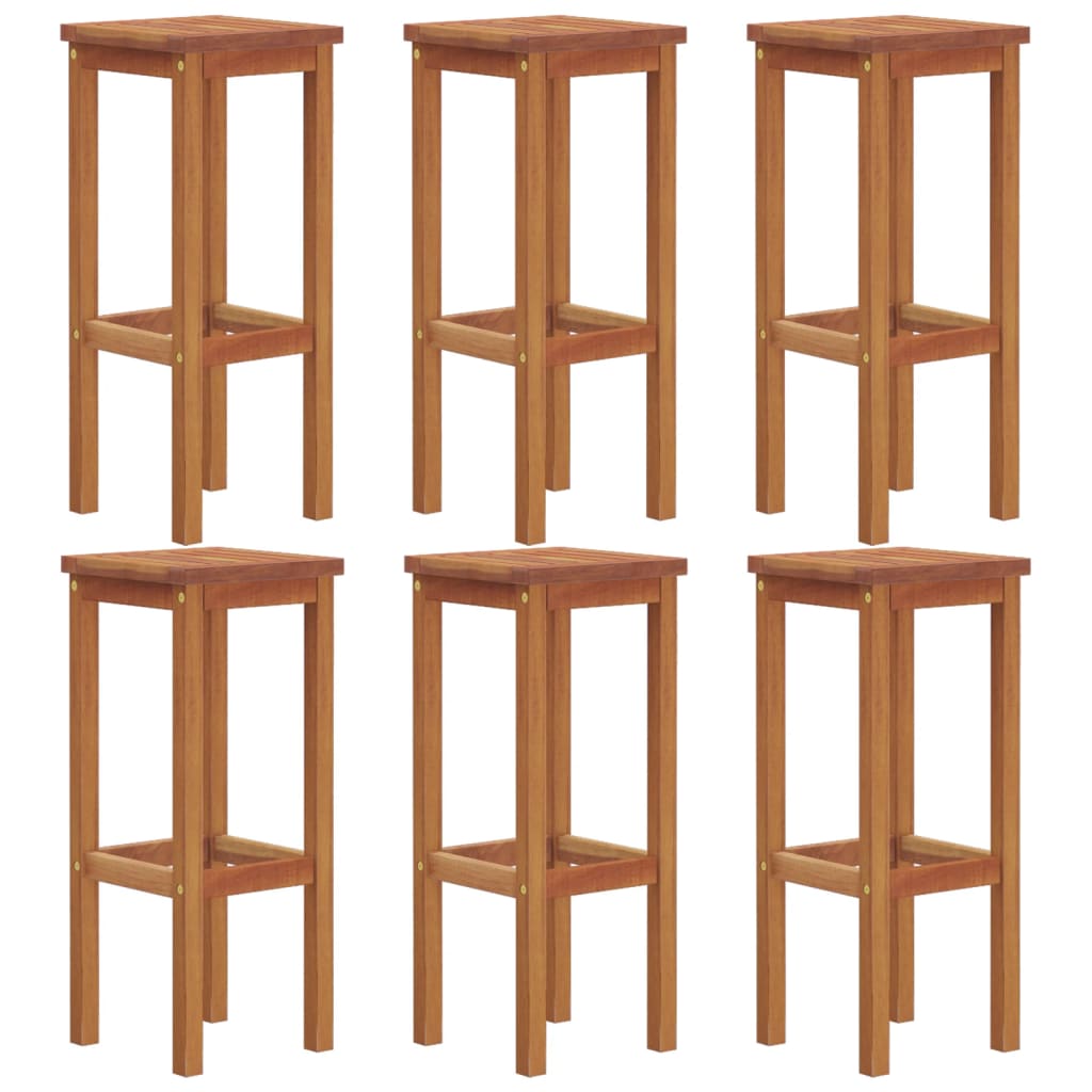 7 Piece Garden Bar Set Solid Wood Acacia