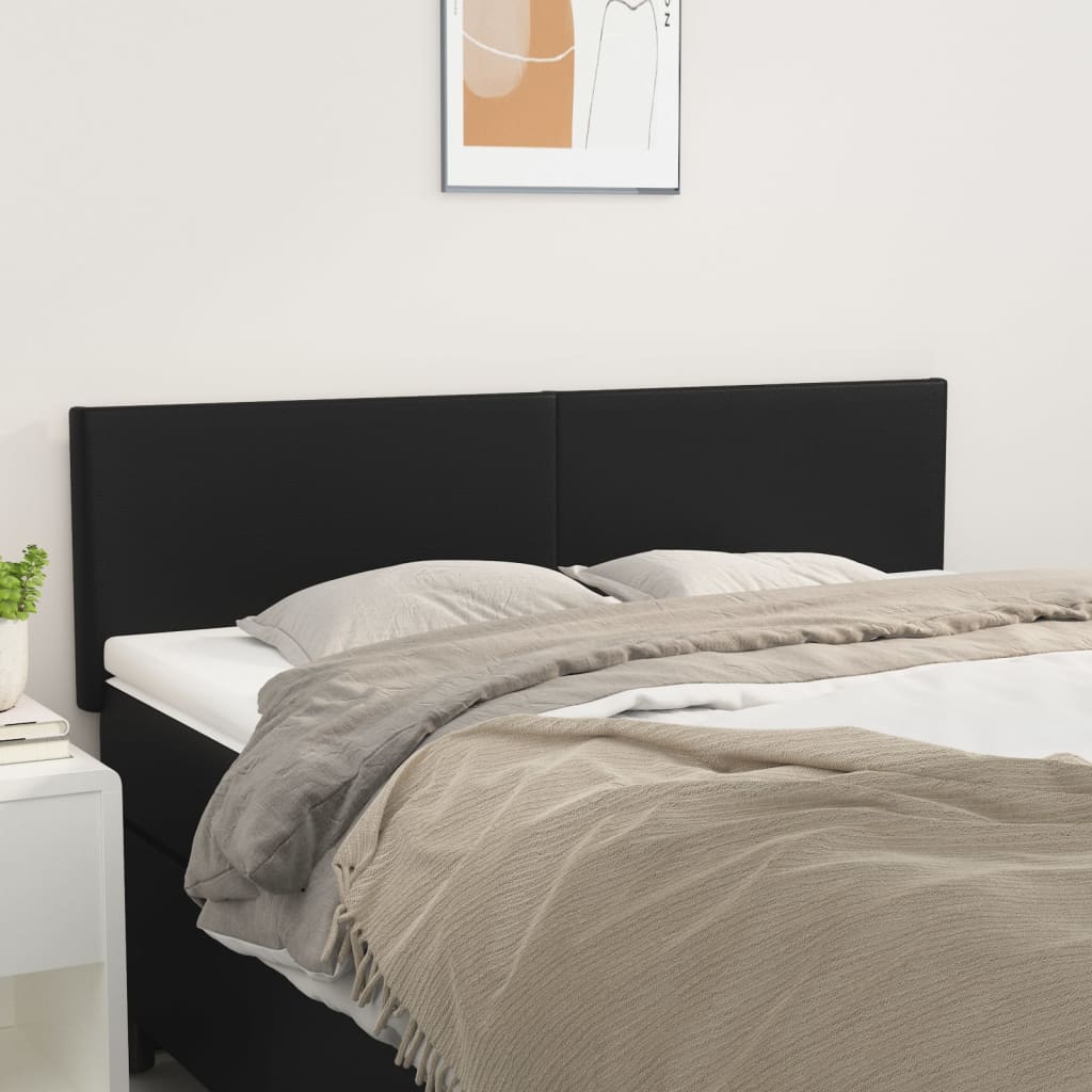 Headboards 2 pcs Black 72 cm Faux Leather