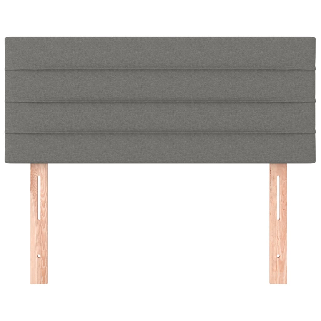 Headboard Dark Grey 100 cm Fabric