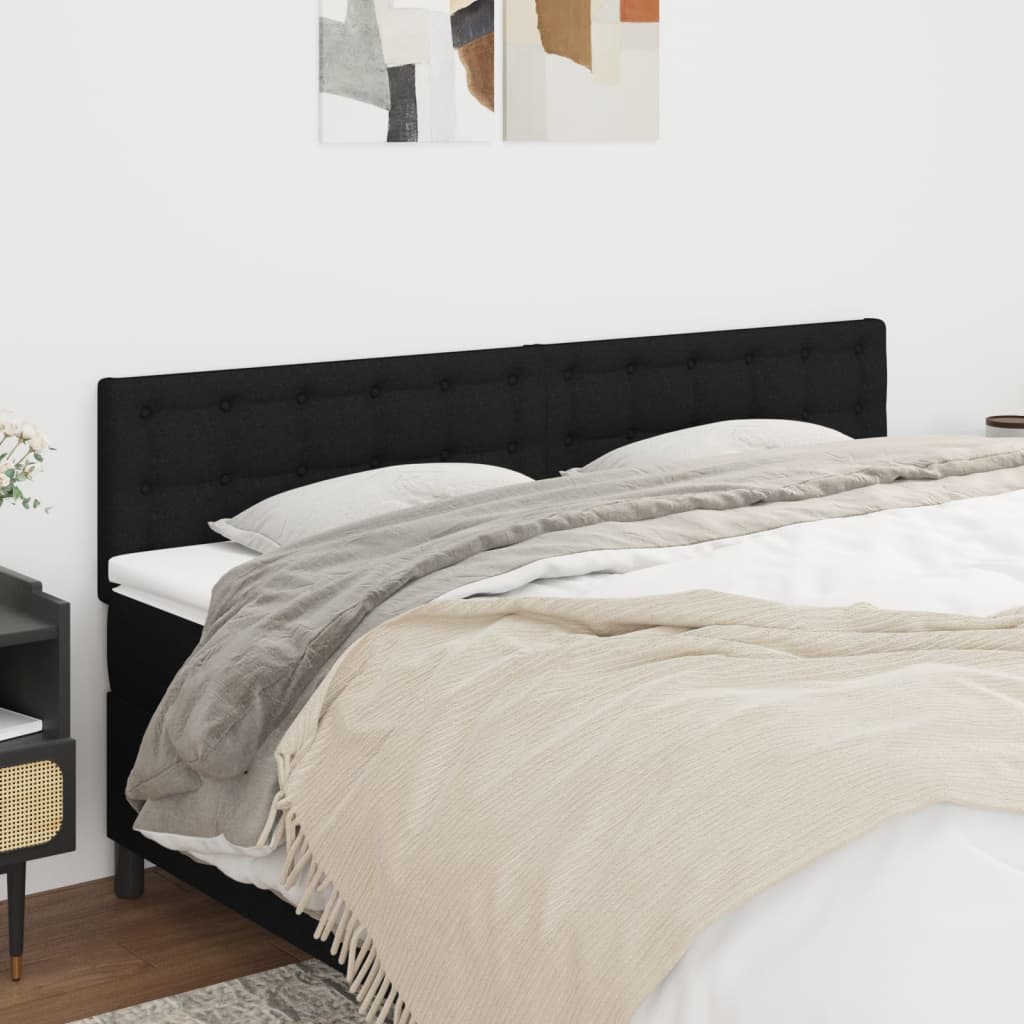 Headboards 2 pcs Black 100 cm Fabric
