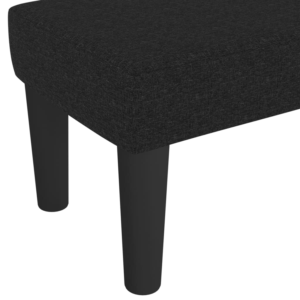 Bench Black 100x30x30 cm Fabric