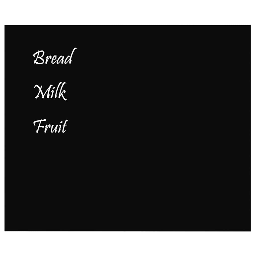 Wall-mounted Magnetic Board Black 60x50 cm Tempered Glass