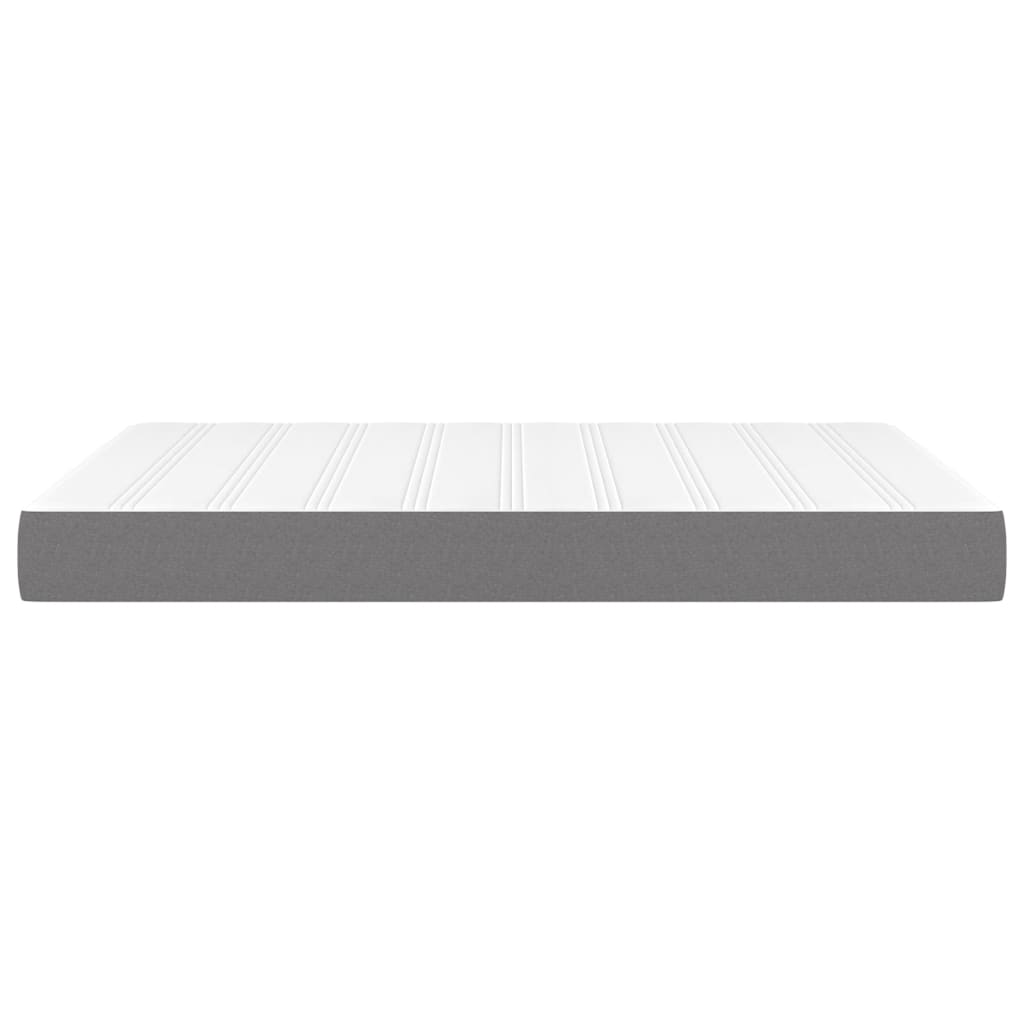 Pocket Spring Bed Mattress Medium Dark Grey 137x190x20 cm Full Fabric