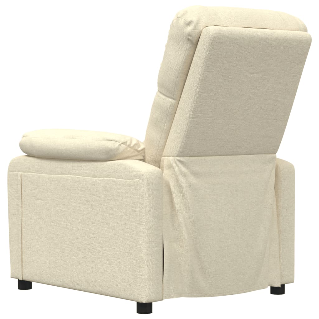 Recliner Chair Cream Fabric