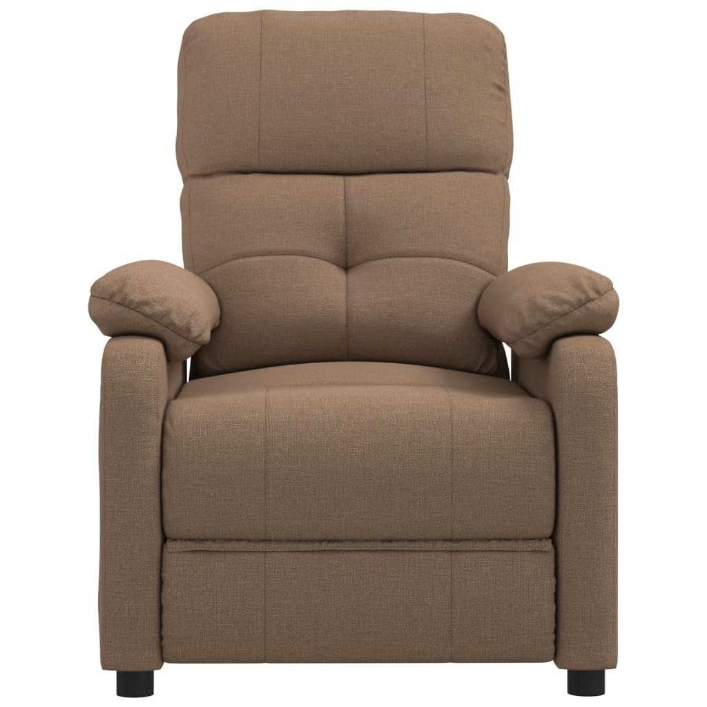 Massage Chair Brown Fabric
