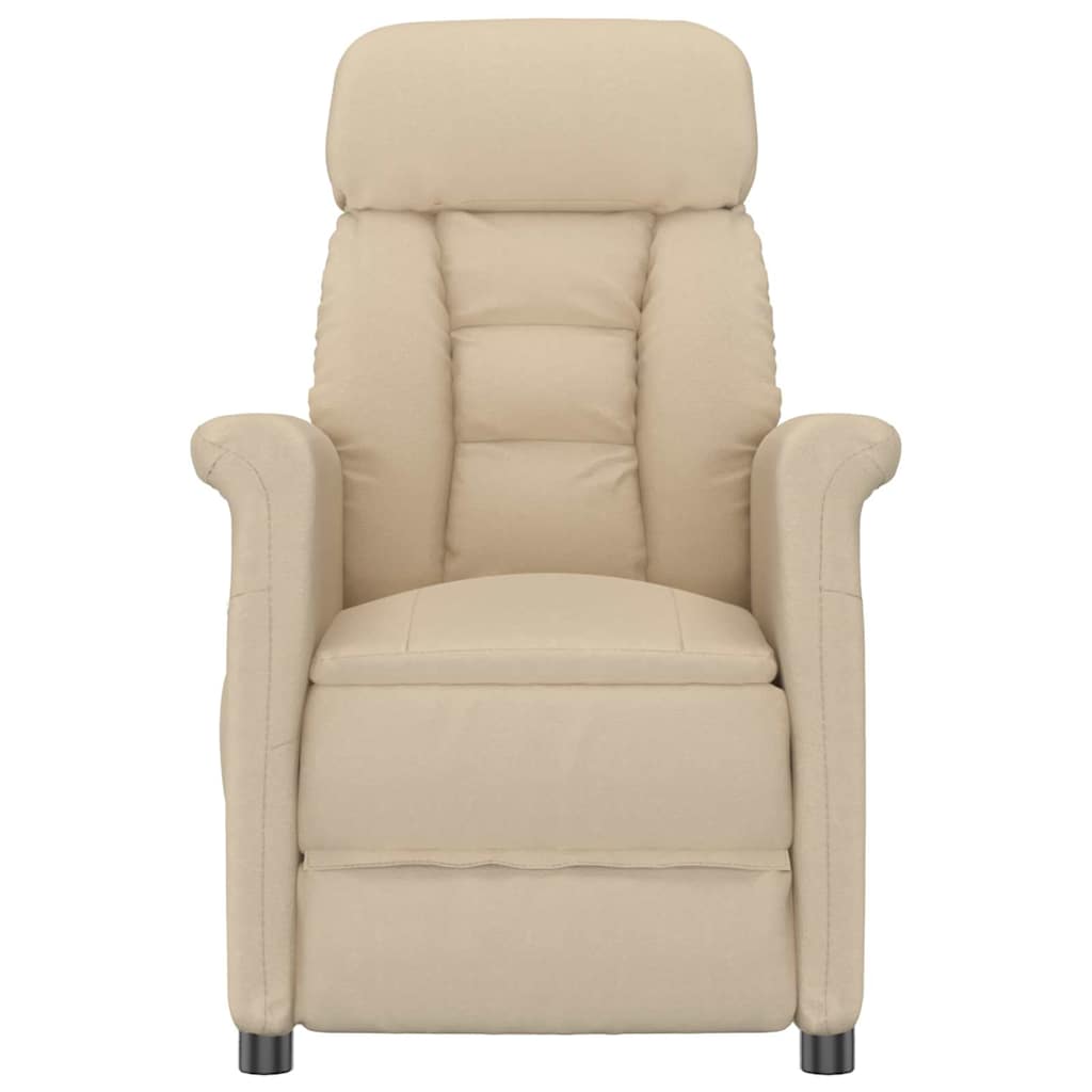 Armchair Cream 96.5 x 70.5 x 95 cm Micro Fiber