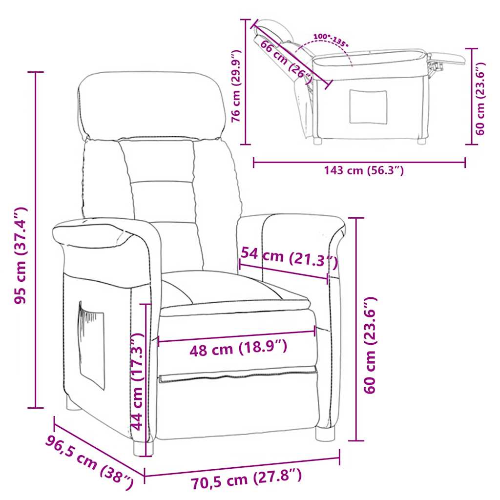 Armchair Cream Micro Fiber