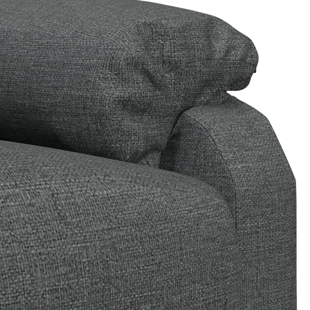 Massage Chair Dark Grey Fabric