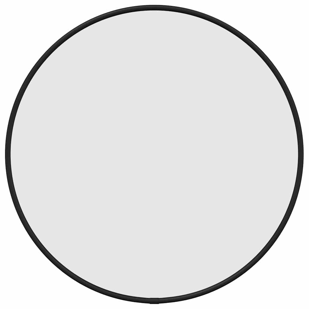Wall Mirror Black Ø 40 cm Round
