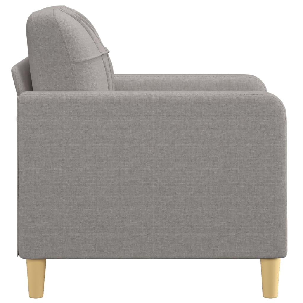 Sofa Chair Light Grey 60 cm Fabric