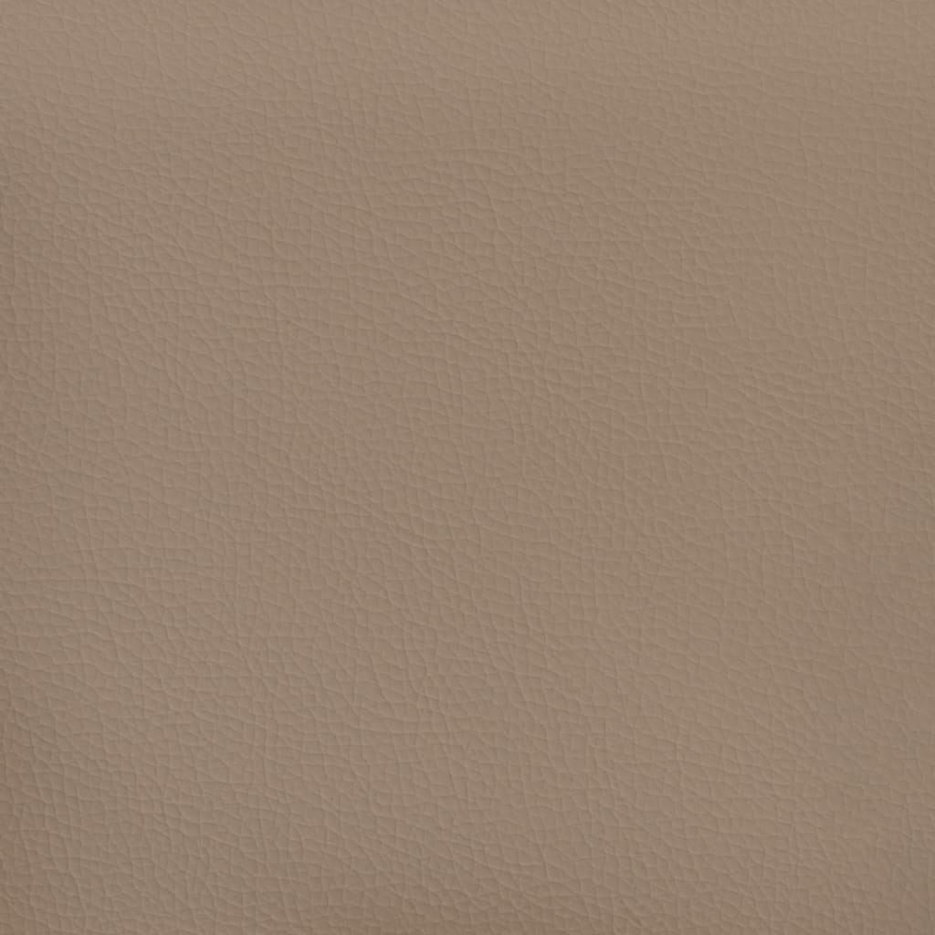 2-Seater Sofa Cappuccino 140 cm Faux Leather