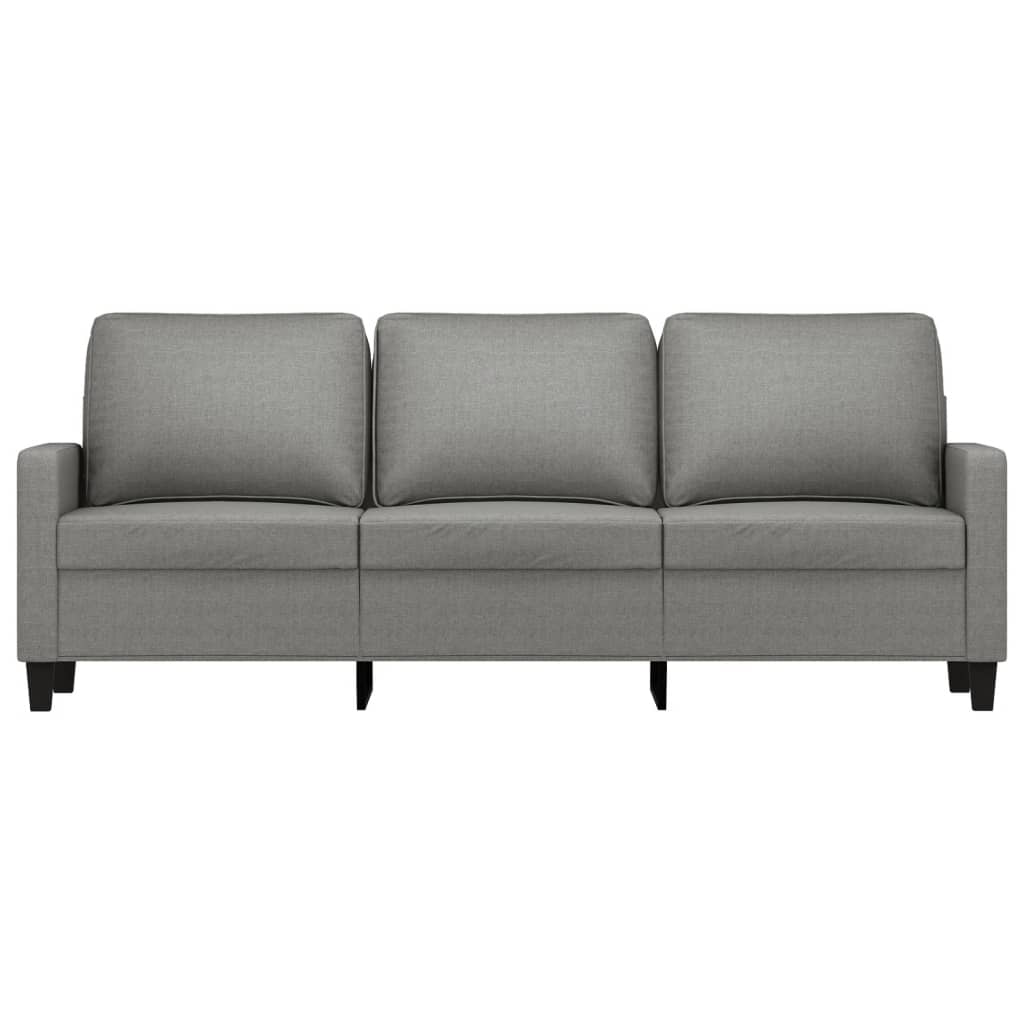 3-Seater Sofa Dark Grey 180 cm Fabric