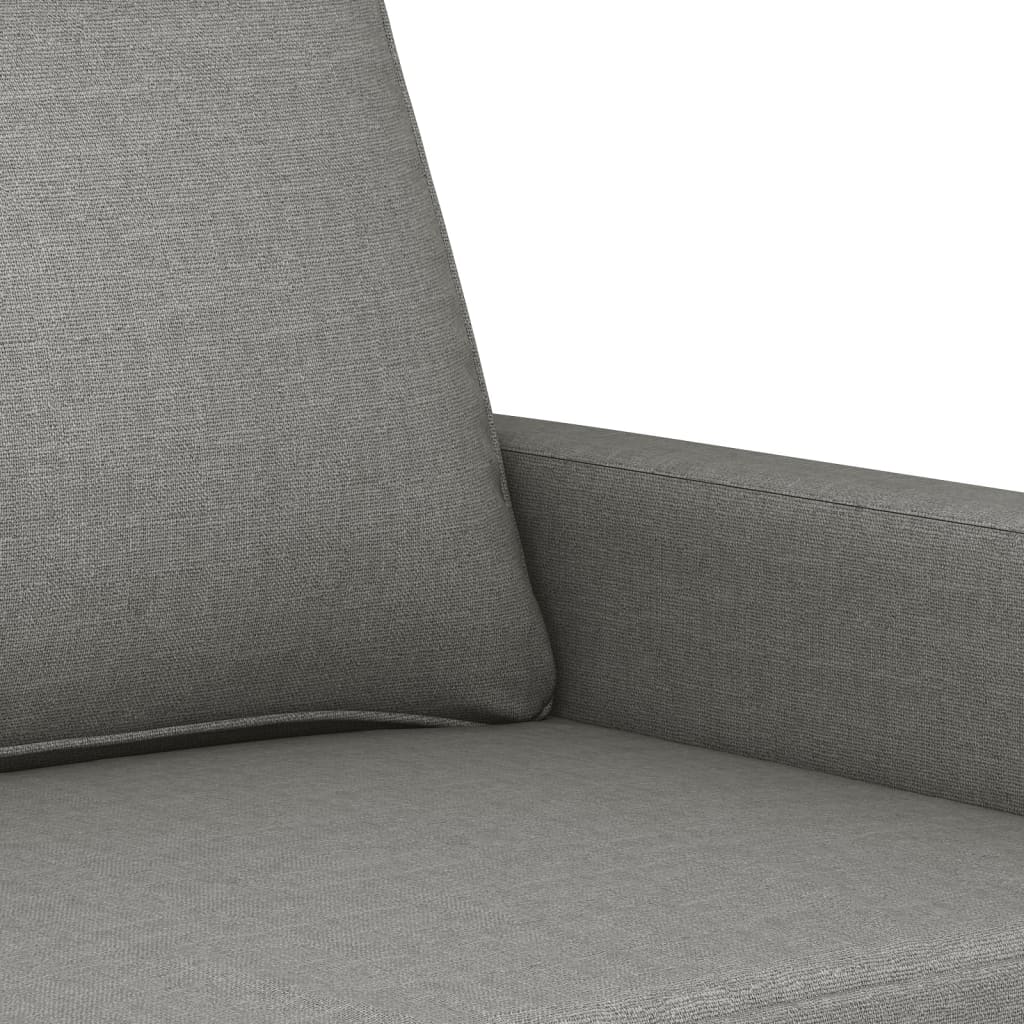3-Seater Sofa Dark Grey 180 cm Fabric