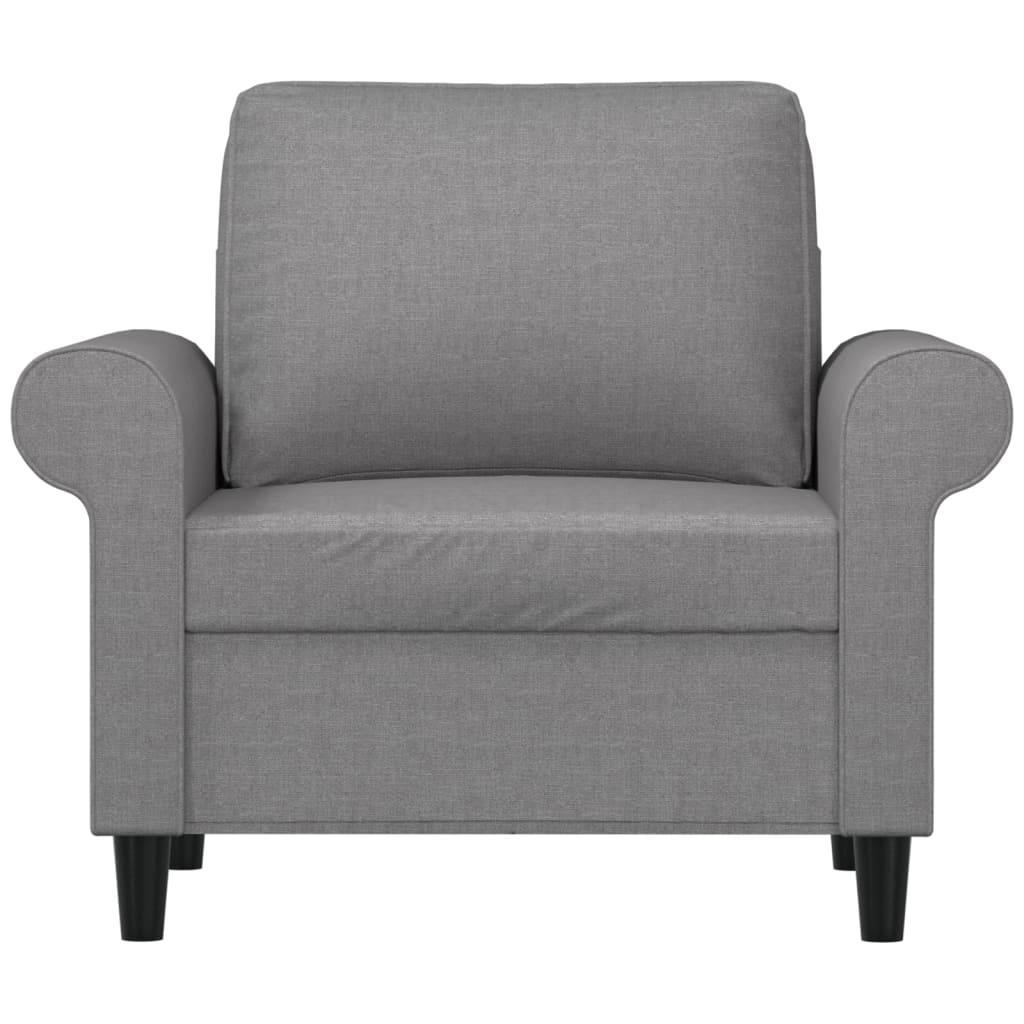 Sofa Chair Light Grey 60 cm Fabric