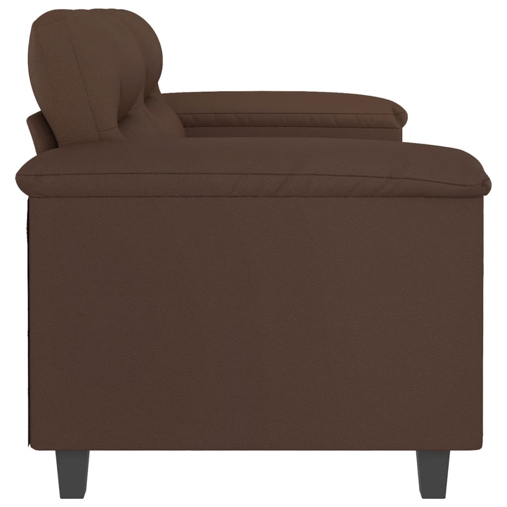 2-Seater Sofa Brown 120 cm Faux Leather