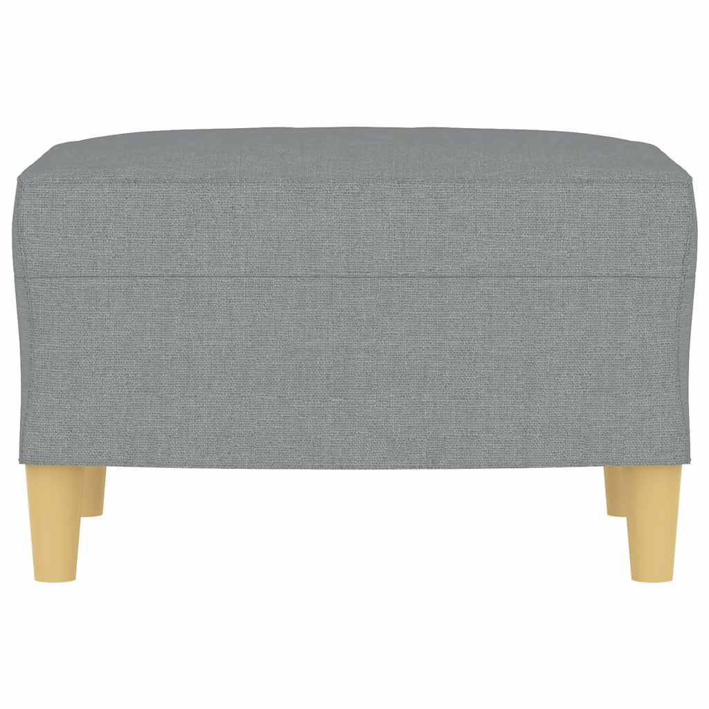 Footstool Light Grey 60x50x41 cm Fabric