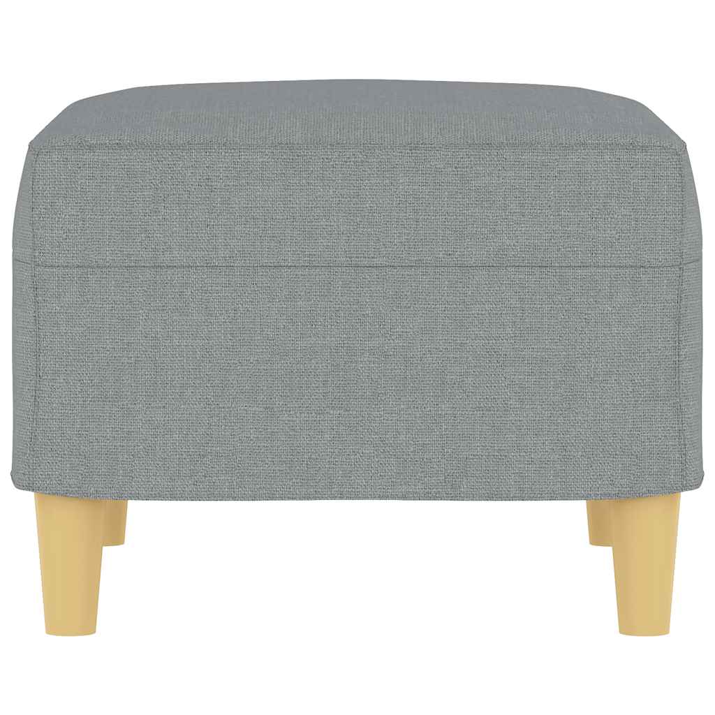 Footstool Light Grey 60x50x41 cm Fabric