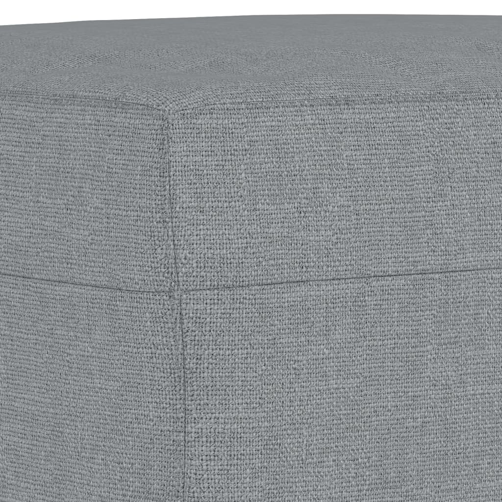 Footstool Light Grey 60x50x41 cm Fabric