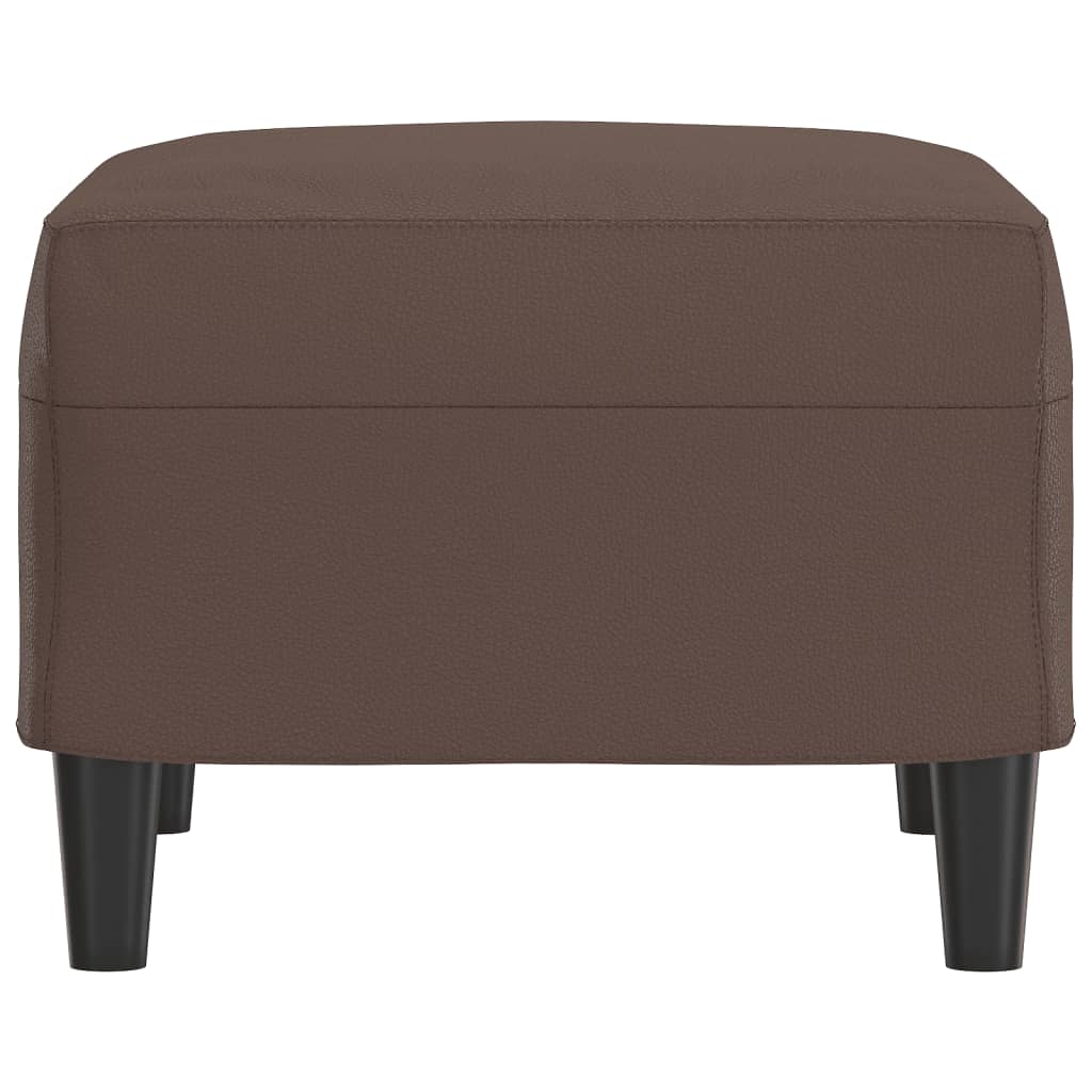 Footstool Brown 60x50x41 cm Faux Leather
