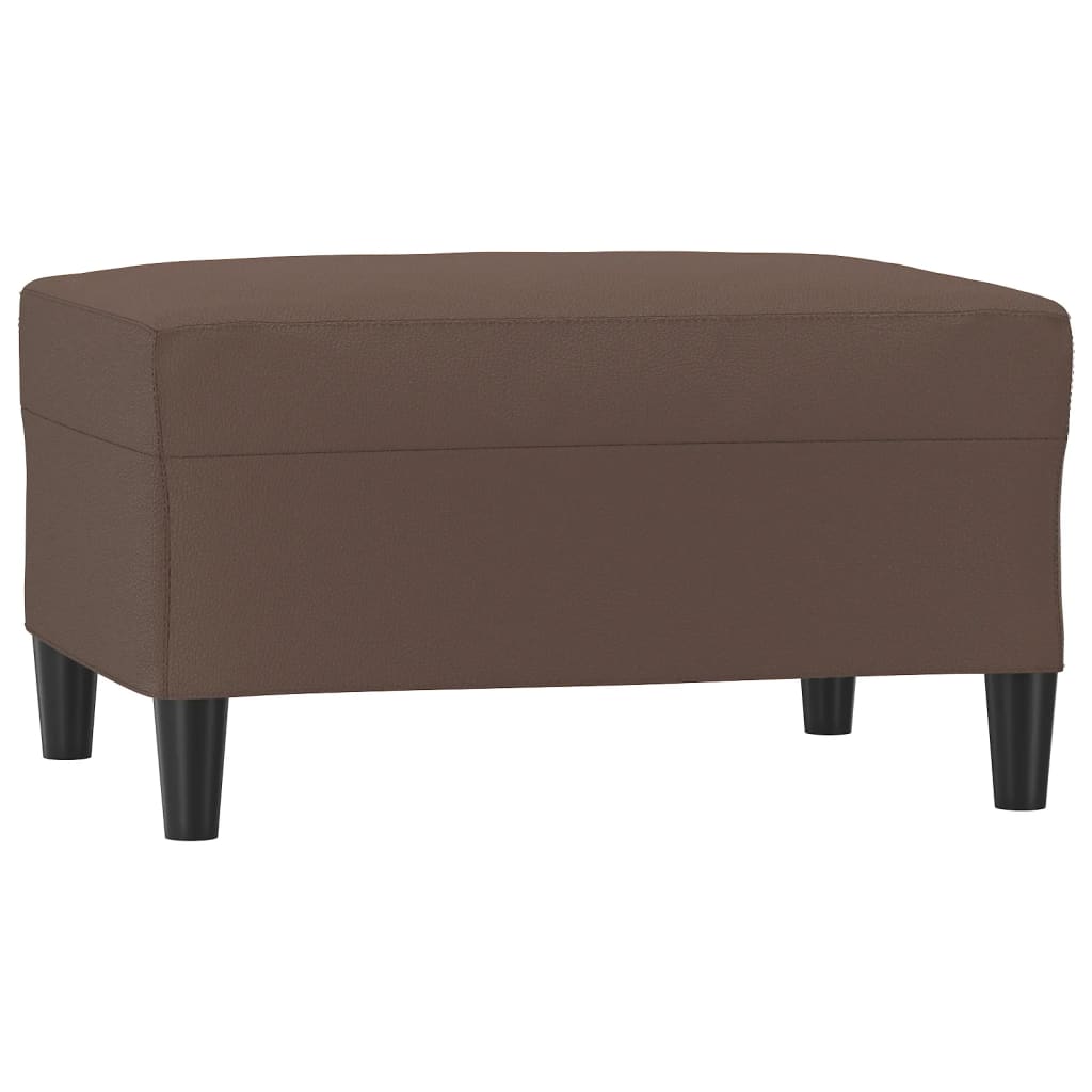 Footstool Brown 70x55x41 cm Faux Leather