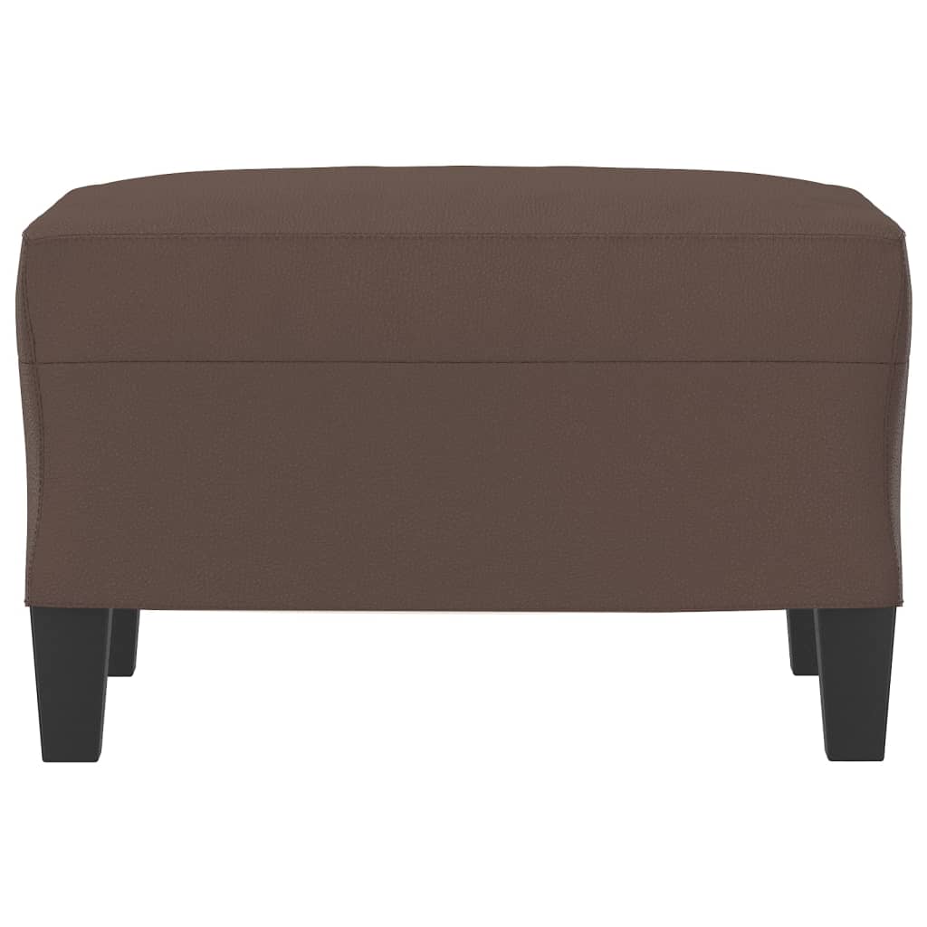 Footstool Brown 60x50x41 cm Faux Leather