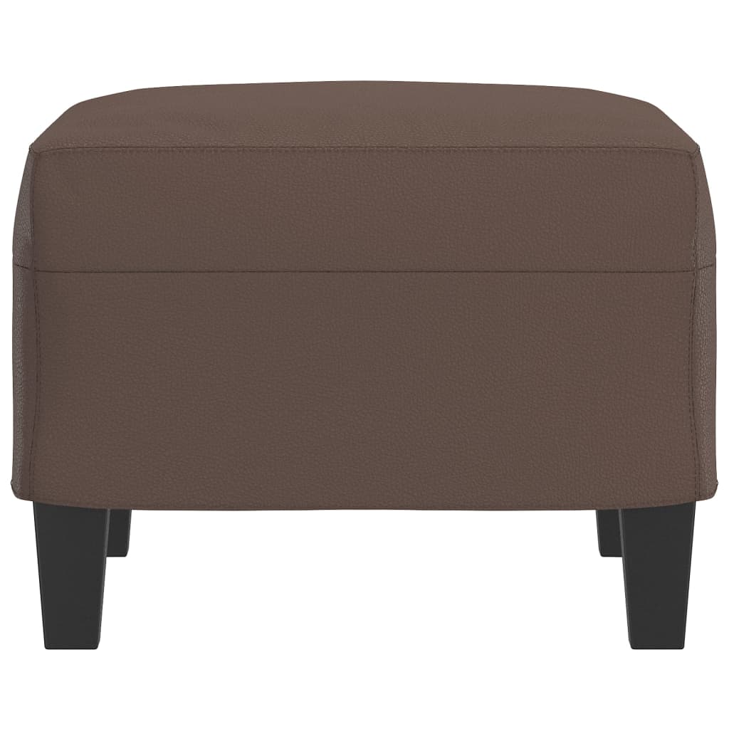 Footstool Brown 60x50x41 cm Faux Leather