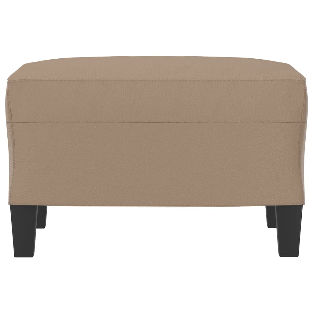 Footstool Cappuccino 60x50x41 cm Faux Leather