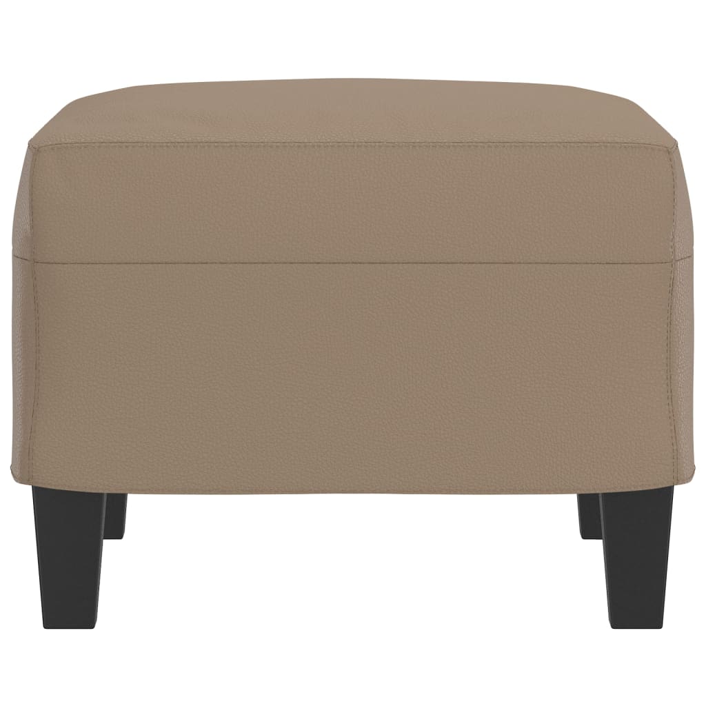 Footstool Cappuccino 60x50x41 cm Faux Leather
