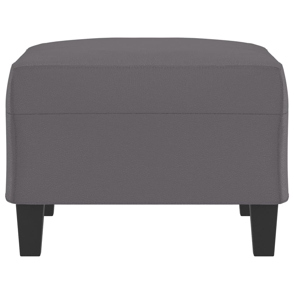 Footstool Grey 70x55x41 cm Faux Leather