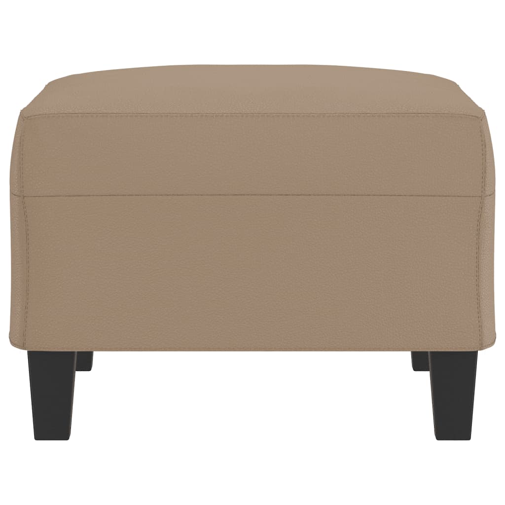 Footstool Cappuccino 70x55x41 cm Faux Leather