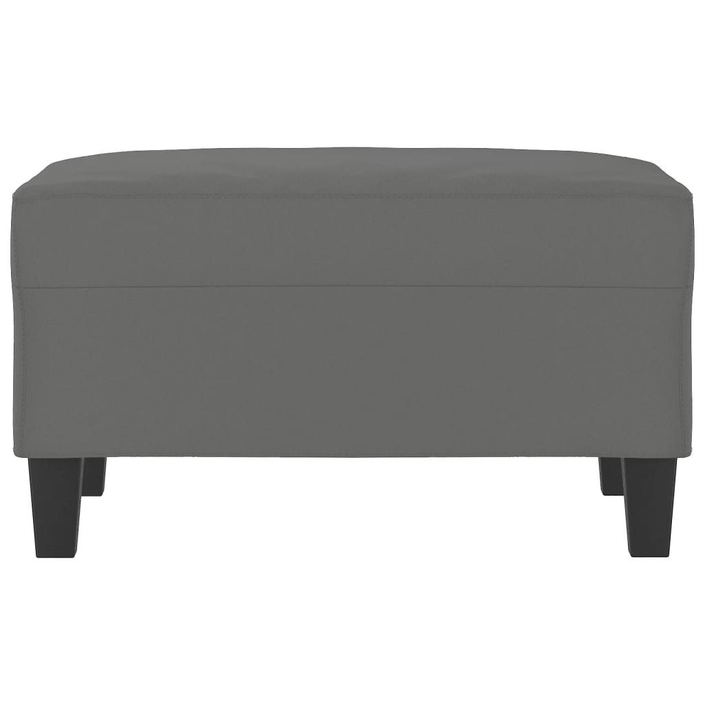 Footstool Dark Grey 70x55x41 cm Microfibre Fabric