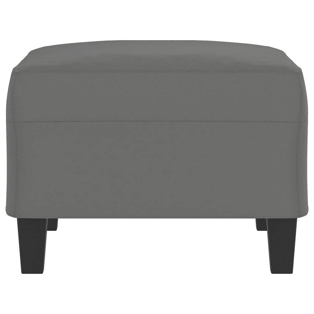 Footstool Dark Grey 70x55x41 cm Microfibre Fabric