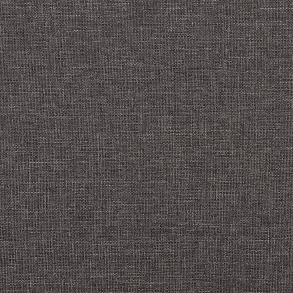 Armchair with Rocking Legs and Stool Dark Grey Fabric