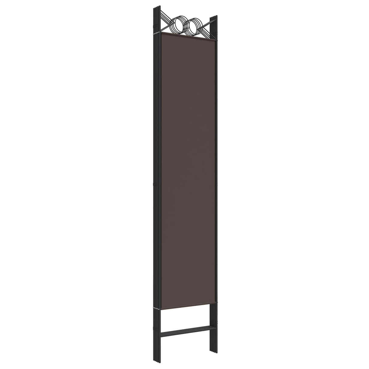 5-Panel Room Divider Brown 200x200 cm Fabric