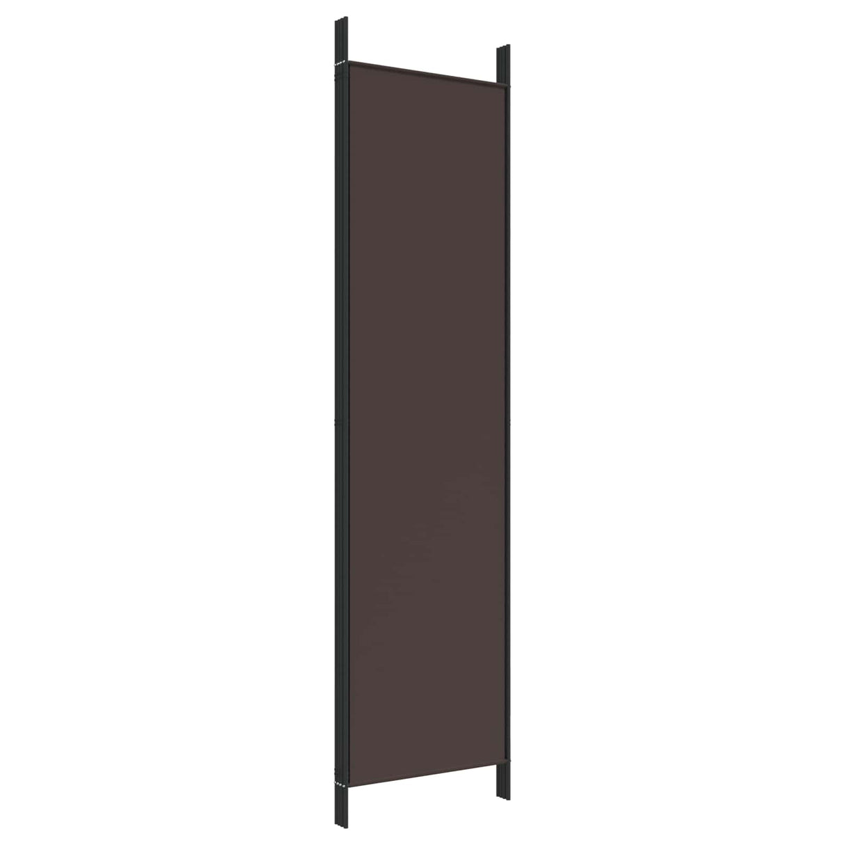 4-Panel Room Divider Brown 200x200 cm Fabric