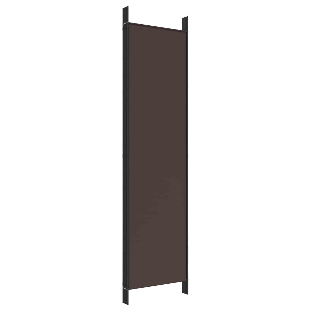 5-Panel Room Divider Brown 250x200 cm Fabric