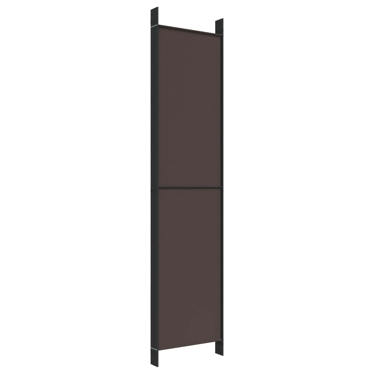 6-Panel Room Divider Brown 300x220 cm Fabric