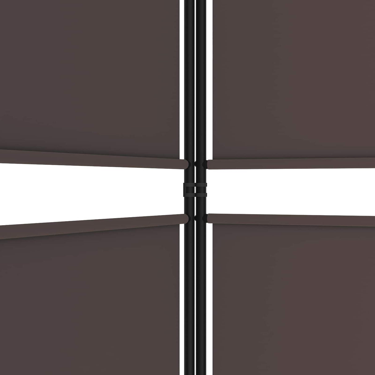 6-Panel Room Divider Brown 300x180 cm Fabric